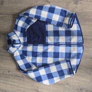 J. Crew Blue and White Plaid Jacket